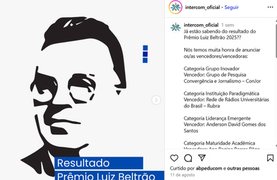 Professor da Ufal ganha um dos principais prêmios da Comunicação no Brasil