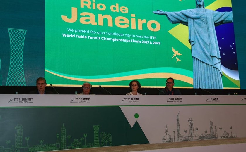 Rio de Janeiro será a sede do Mundial de Tênis de Mesa em 2029