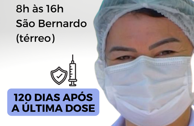 Secretaria de Saúde de Palmeira dos Índios convoca profissionais da Saúde para a 4ª dose contra a Covid-19