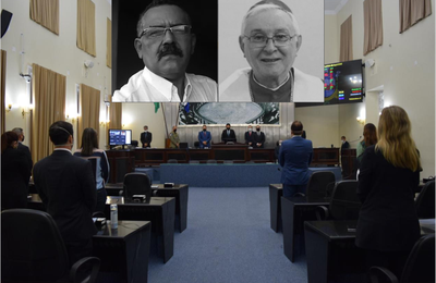 Plenário da ALE faz um minuto de silêncio e lamenta falecimento do radialista Edvaldo Silva e do bispo Dom Valério Breda