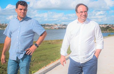 Ampliação do Lago da Perucaba, em Arapiraca, começa a receber iluminação em LED
