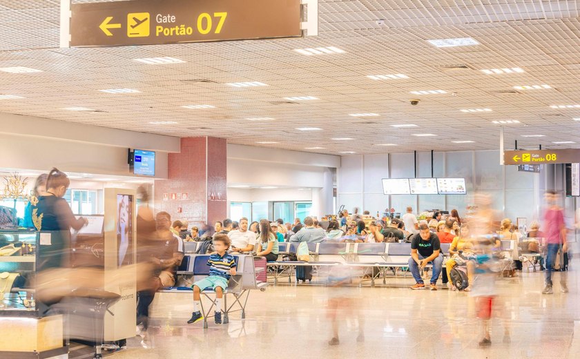 Alagoas celebra novo recorde no turismo, mais de 2,3 milhões de passageiros movimentaram o Aeroporto Internacional Zumbi dos Palmares em 2023