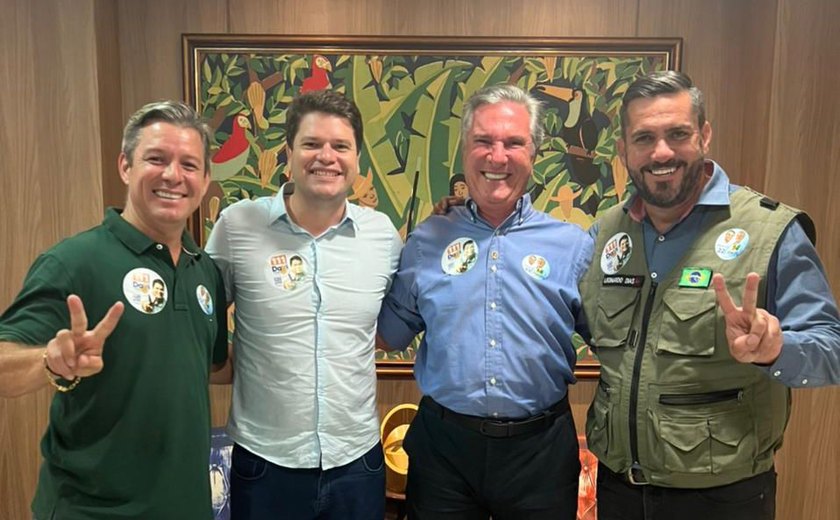 Collor, Léo Dias e Bebeto costuram aliança em apoio a Davi Davino na disputa ao Senado Federal