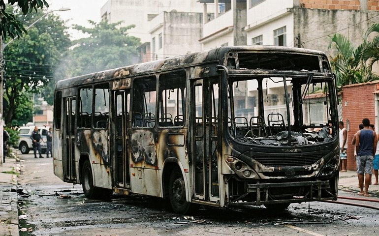 'Só deu tempo de tirar os passageiros', diz motorista de ônibus incendiado no Rio; comerciantes relatam medo