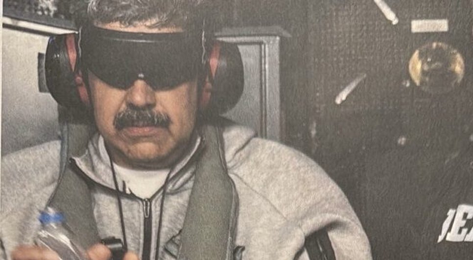 Suposta foto de Maduro, presidente da Venezuela, detido em navio Norte-Americano  (Crédito: @realdonaldtrump) / Foto: Suposta foto de Maduro, presidente da Venezuela, detido em navio Norte-Americano  (Crédito: @realdonaldtrump)