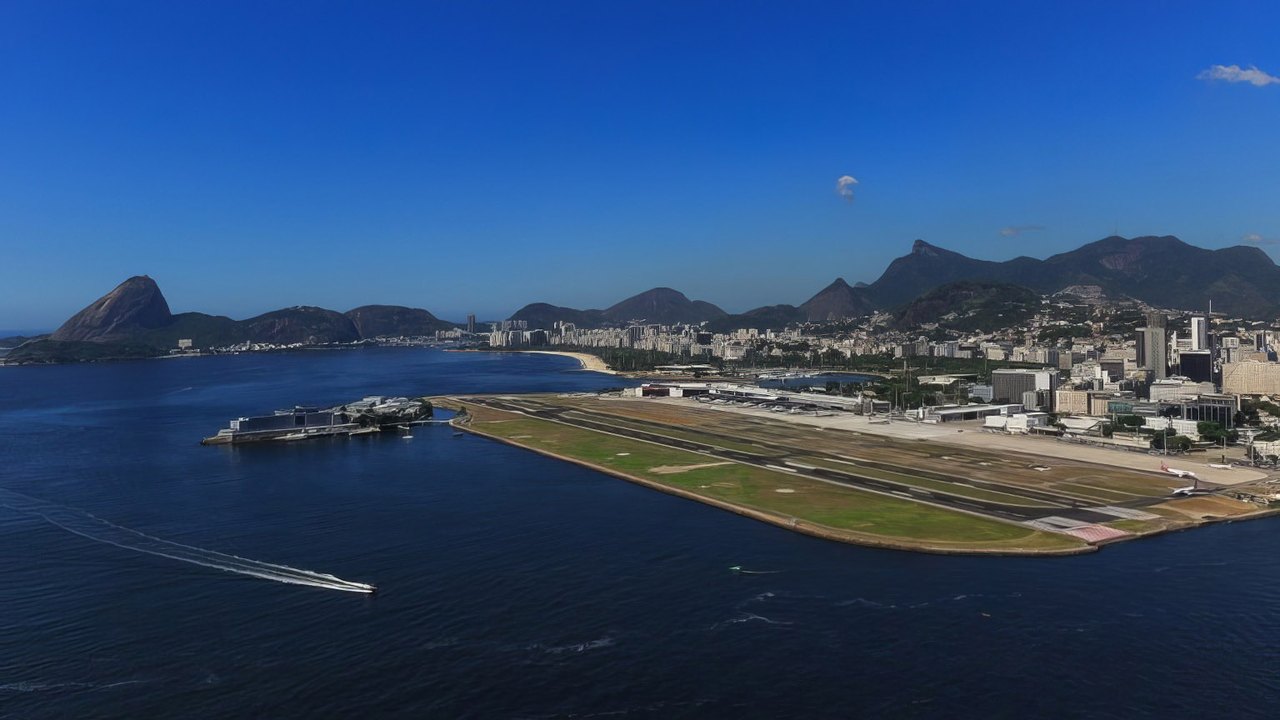 Avião derrapa no Santos Dumont e voos são cancelados