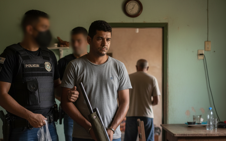 Polícia Civil prende suspeito de homicídio em flagrante em Ouro Branco