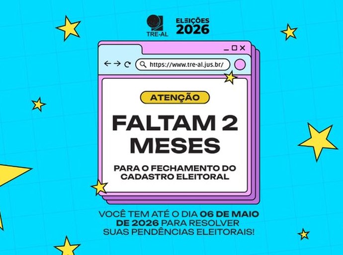 Faltam dois meses para o fechamento do cadastro eleitoral