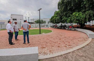 Praça do Arnon de Mello em Arapiraca, está com 80% das obras concluídas