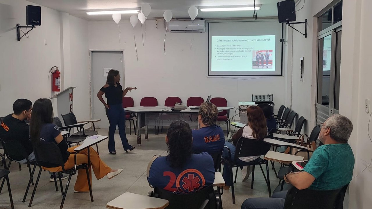 Samu Maceió realiza treinamento sobre emergências psiquiátricas no teleatendimento