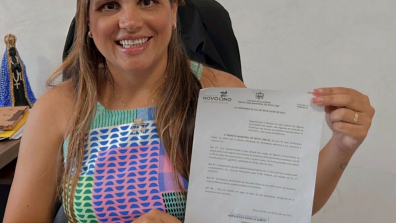 Prefeita Marcela Gomes sanciona projeto de lei que institui piso salarial dos agentes de saúde e de endemias