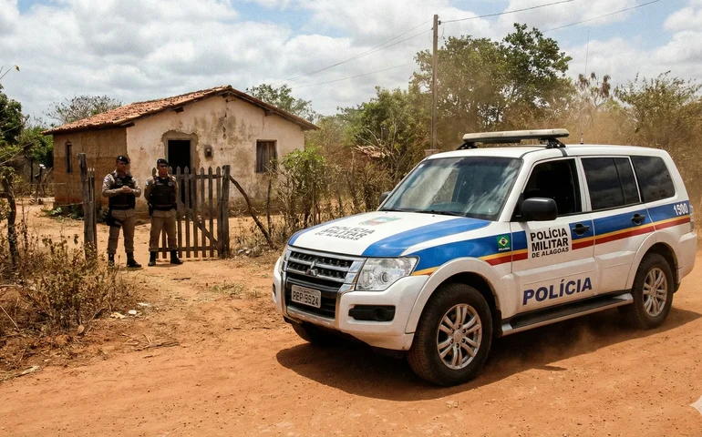 Homem é preso em Taquarana após espancar a esposa e sair para bar levando filho de dois anos