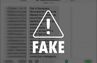 É falso que Secretaria de Saúde de Maceió rastreia movimentação de usuários