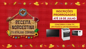 Inscrições para Concurso Receita Nordestina TV Atalaia Coringa encerram nesta quarta-feira; confira premiação