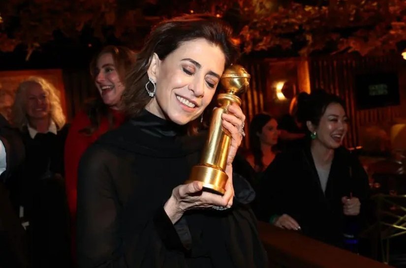 Fernanda Torres leva Globo de Ouro por atuação em Ainda Estou Aqui