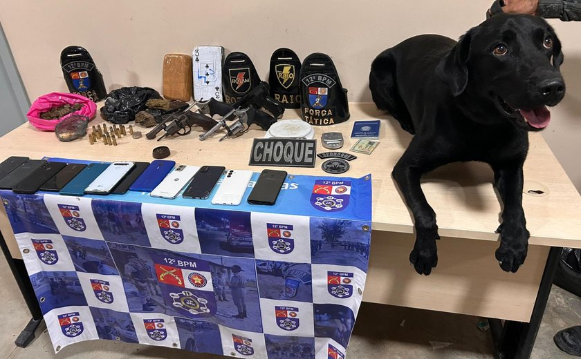 Polícia Militar  prende cinco pessoas envolvidas em crimes em Maceió