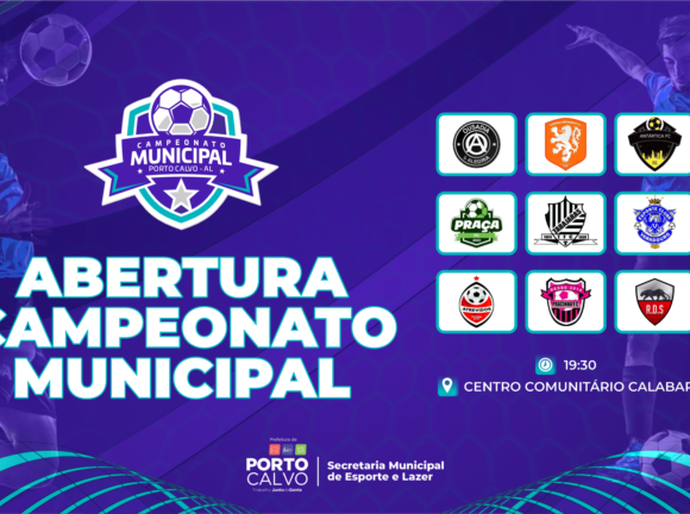 Campeonato Municipal de Futsal 2023 de Porto Calvo começa nesta terça (12)