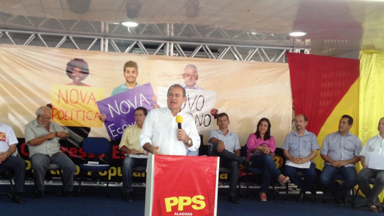 Renan prega união por Alagoas em congresso estadual do PPS