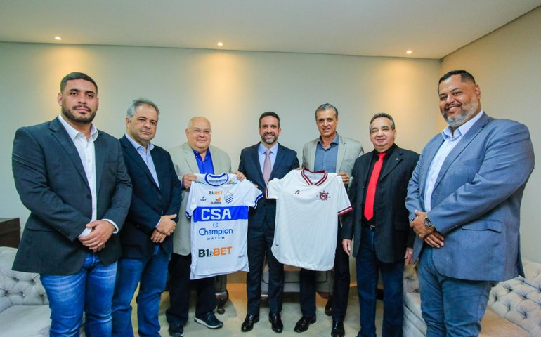 Dirigentes do CSA e CRB agradecem incentivos do Governo de Alagoas ao futebol alagoano