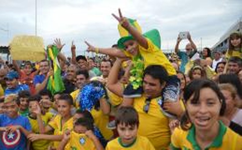 Fortaleza tem clima de tranquilidade antes da partida entre o Brasil e o México
