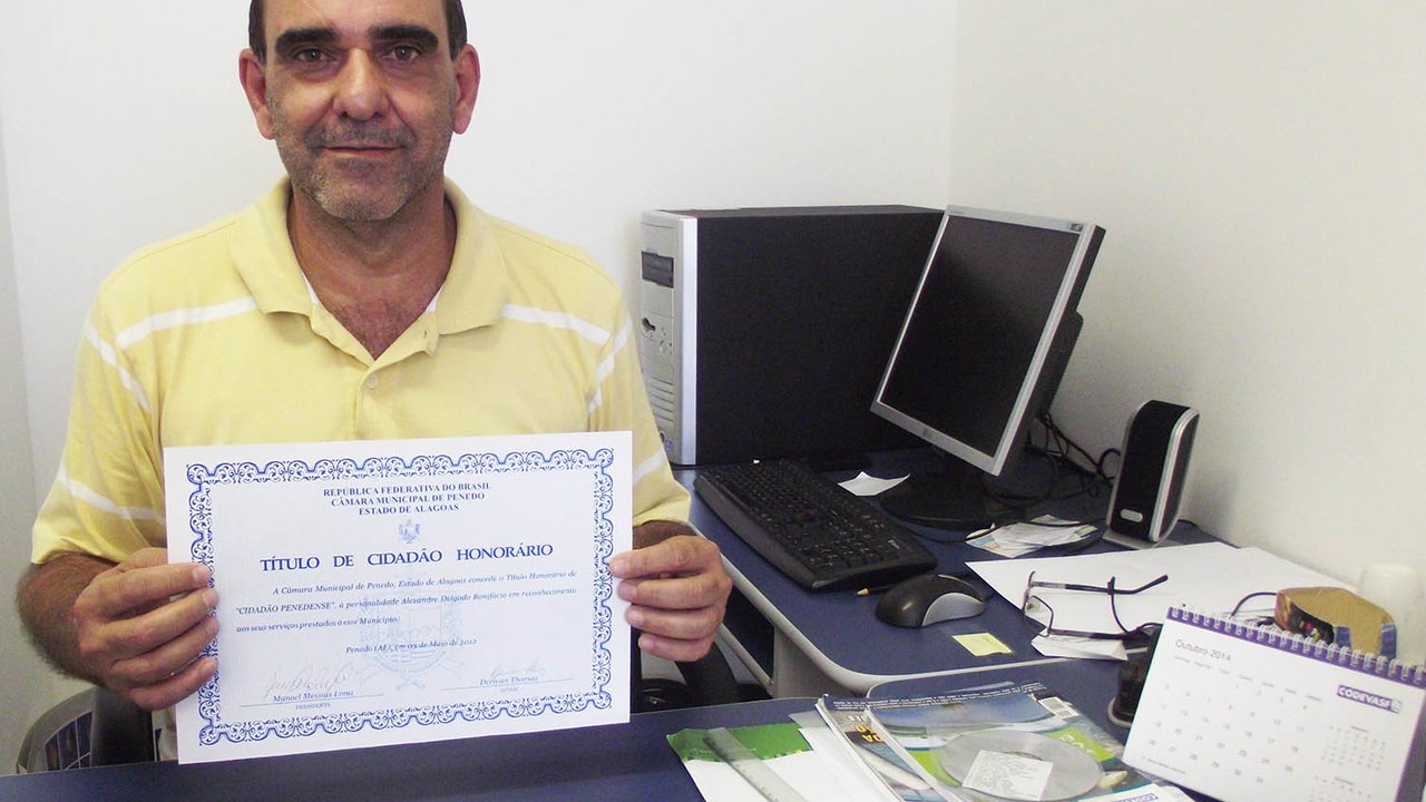 Engenheiro de pesca da Codevasf recebe título de Cidadão Honorário de Penedo