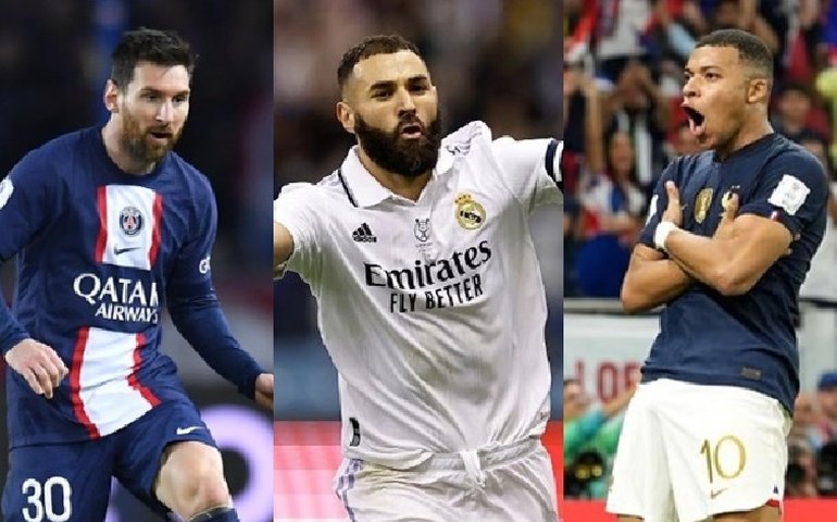 Messi, Benzema e Mbappé são os finalistas ao prêmio The Best, da Fifa