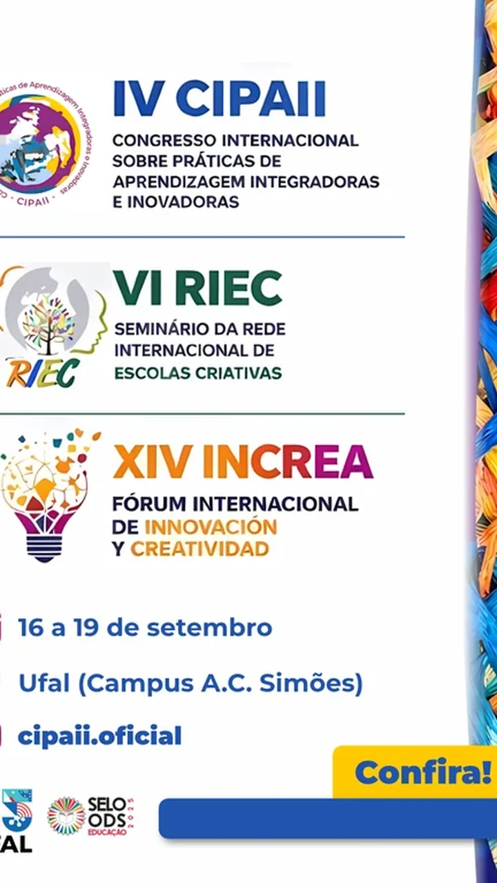 Ufal sedia congresso internacional sobre educação criativa, inclusão e inovação