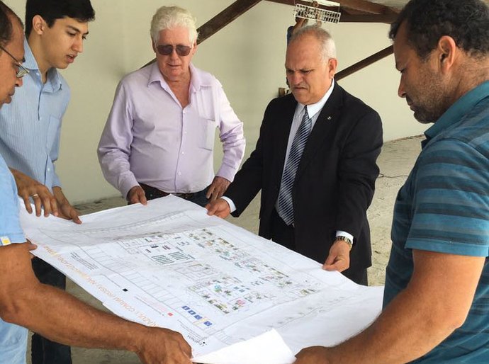 Otávio Leão Praxedes inspeciona novo Fórum da Comarca de Rio Largo