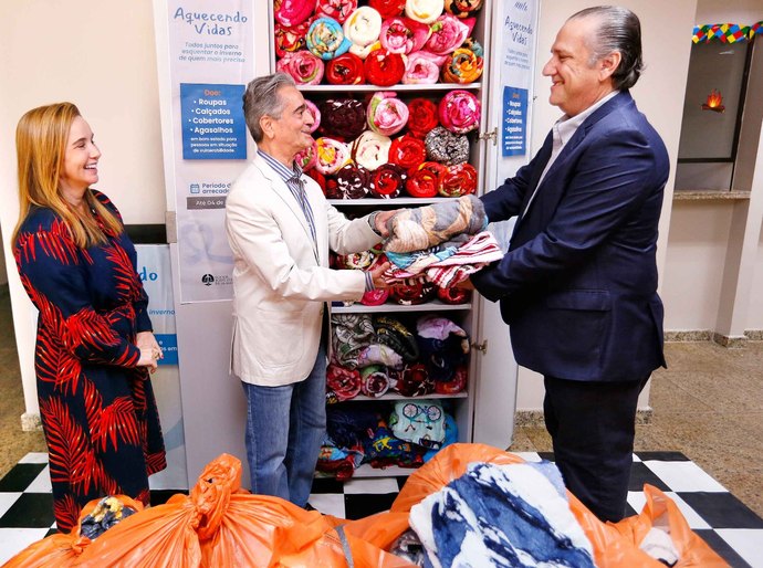 Presidência recebe das usinas Coruripe e Santo Antônio doação de mais 400 cobertores