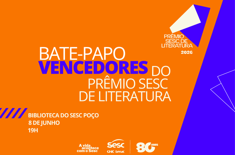 Sesc Alagoas promove encontro com vencedores do Prêmio Sesc de Literatura 2025