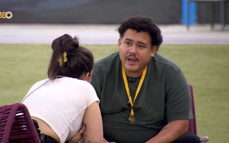 Lucas Buda se pronuncia após resposta de Camila Moura no 'Mais Você': 'Quero falar com ela'