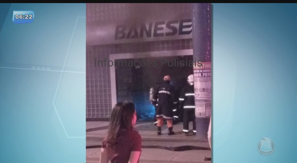 Princípio de incêndio é registrado em agência bancária no centro de Aracaju 
