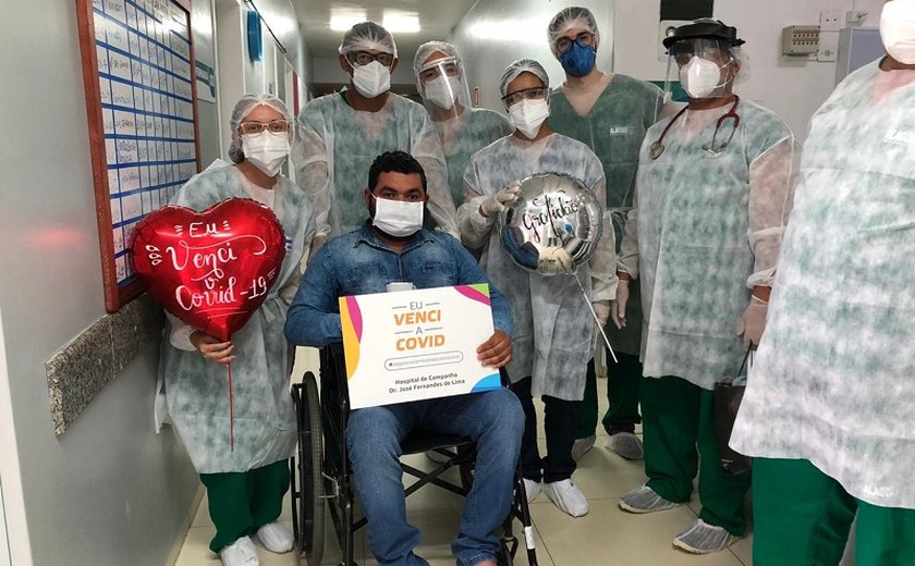 Hospital de Campanha: pacientes recuperados da Covid-19 recebem apoio de voluntários em Arapiraca