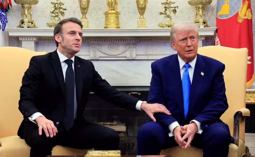 Trump e Macron trocam farpas após disputa pela Groenlândia