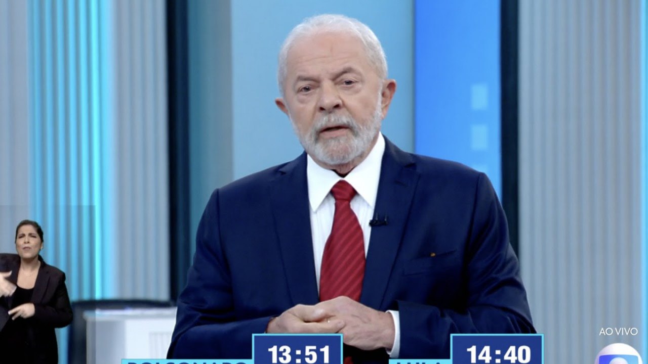 Lula no debate da Globo: “Estou aqui em nome dos trabalhadores e dos estudantes”