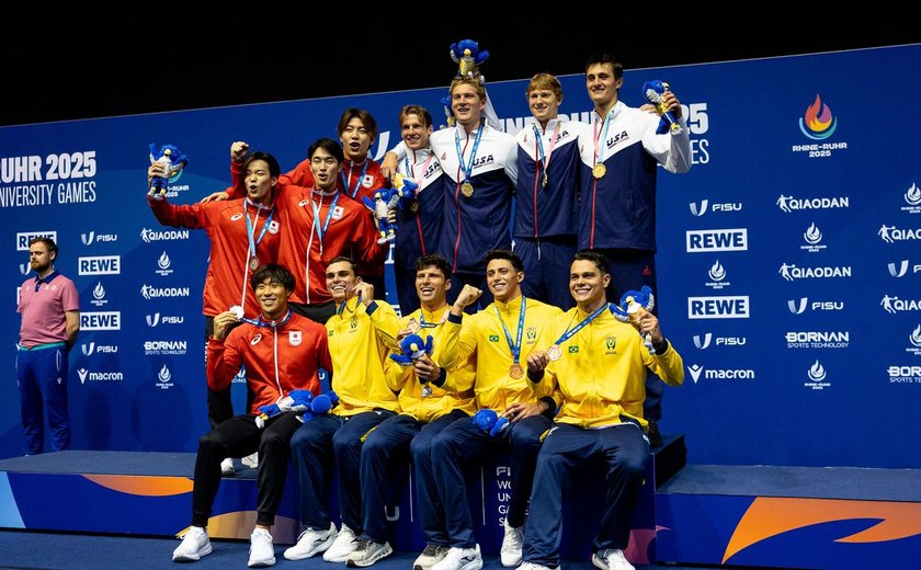 Brasil leva medalha na natação, a 1ª nos Jogos Mundiais Universitários