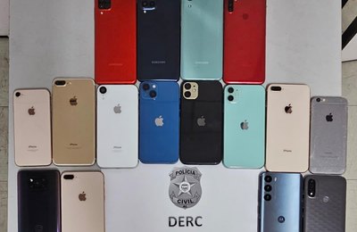 Polícia Civil recupera 35 celulares no mês de julho