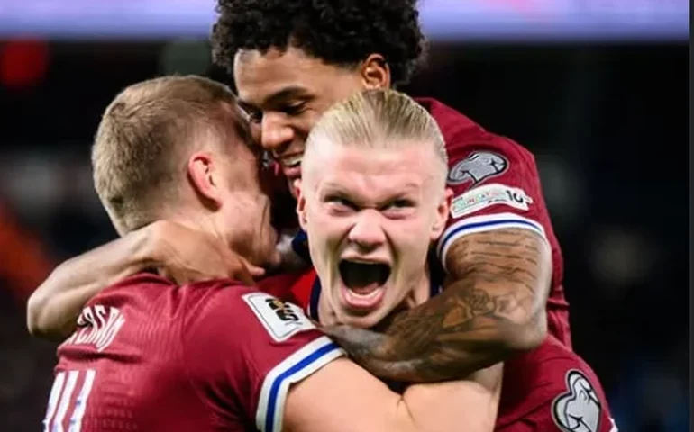 Noruega goleia Estônia no segundo tempo e mantém 100% nas Eliminatórias