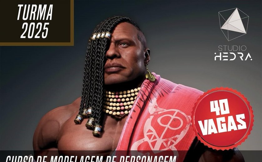 Com apoio da Secult, Studio Hedra abre inscrições para curso gratuito de criação de personagens para jogos 3D