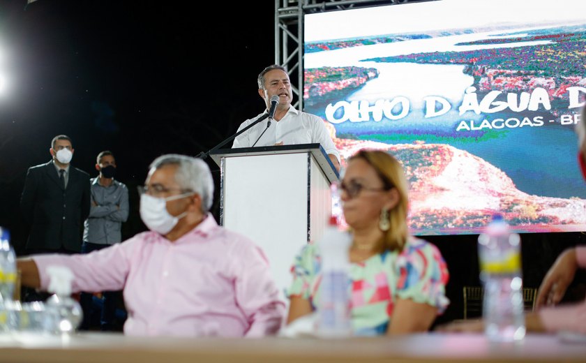 Governador anuncia construção de creche, CISP e conjunto habitacional em Olho D’Água do Casado