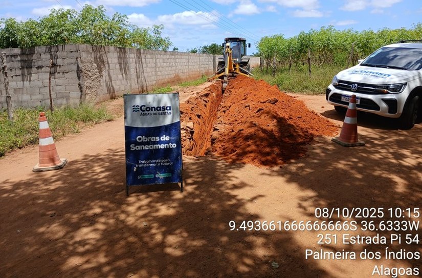 Dois povoados de Palmeira recebem obras da Conasa Águas do Sertão para melhorar abastecimento de água