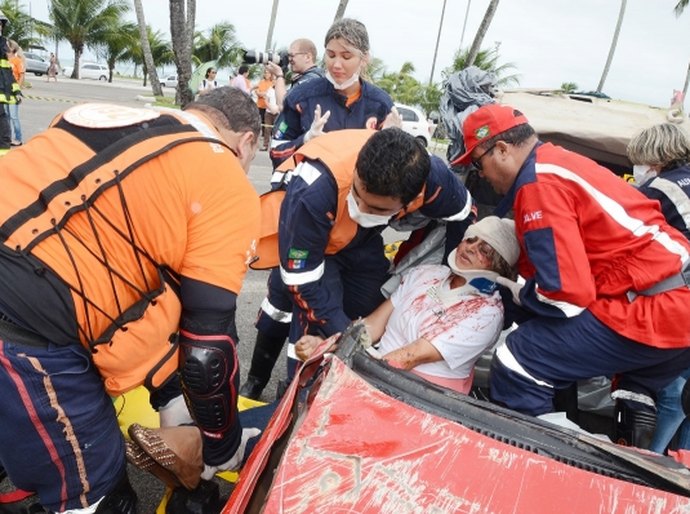 Samu Maceió realiza simulado em homenagem ao Dia do Socorrista