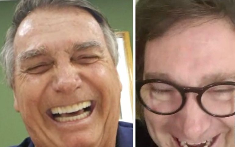 Bolsonaro e Milei conversam em chamada de vídeo após vitória do ultraliberal na Argentina