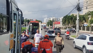 Ciclista é atropelado por ônibus do transporte coletivo em Aracaju