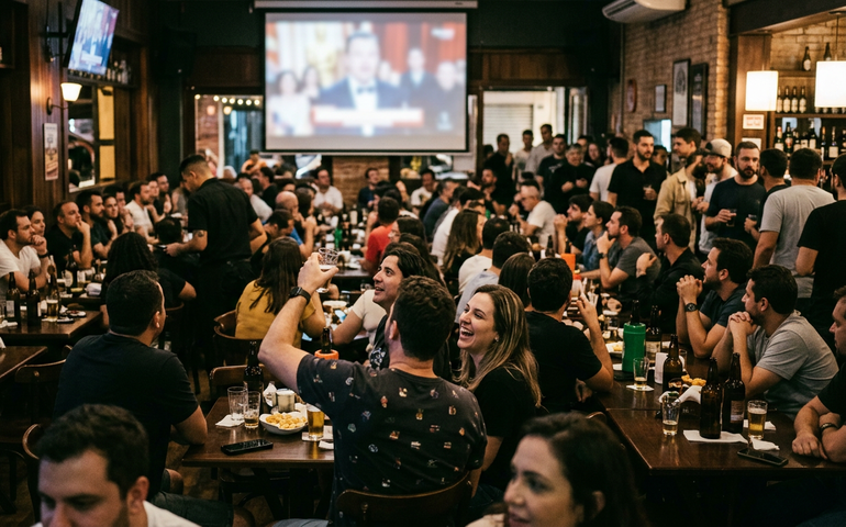 Brasileiros se reúnem em bares e cinemas para assistir à cerimônia do Oscar