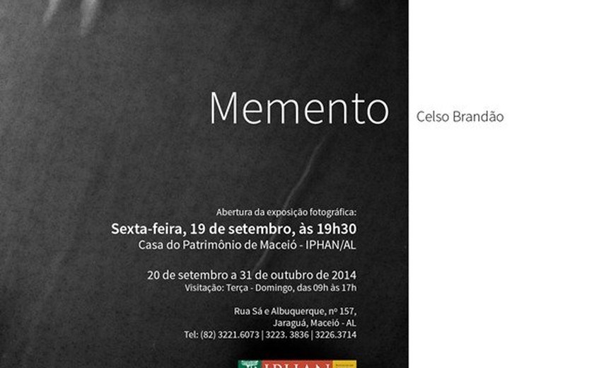 Exposição fotográfica de Celso Brandão entra em cartaz nesta sexta-feira (19) no IPHAN