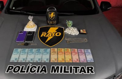 Companhia Raio prende casal com drogas após tentativa de roubo na Pajuçara