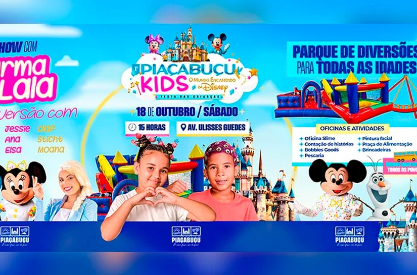 Prefeitura realiza o 1º Piaçabuçu Kids com temática do universo da Disney