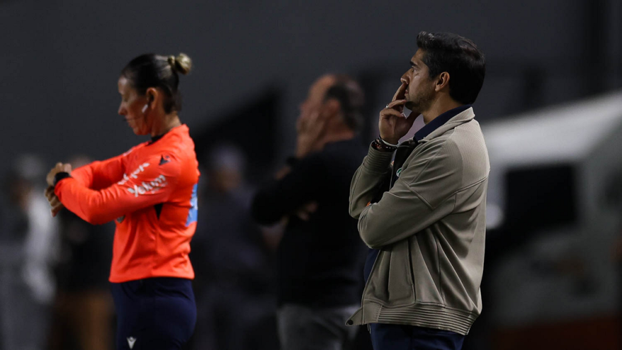 Abel critica o gramado da Vila e lamenta chances perdidas