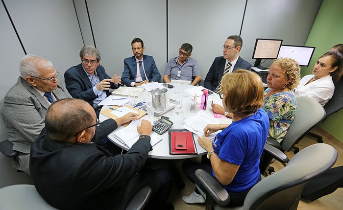 Audiência de conciliação foi realizada pelo Cjus do Tribunal de Justiça. Foto: Caio Loureiro.